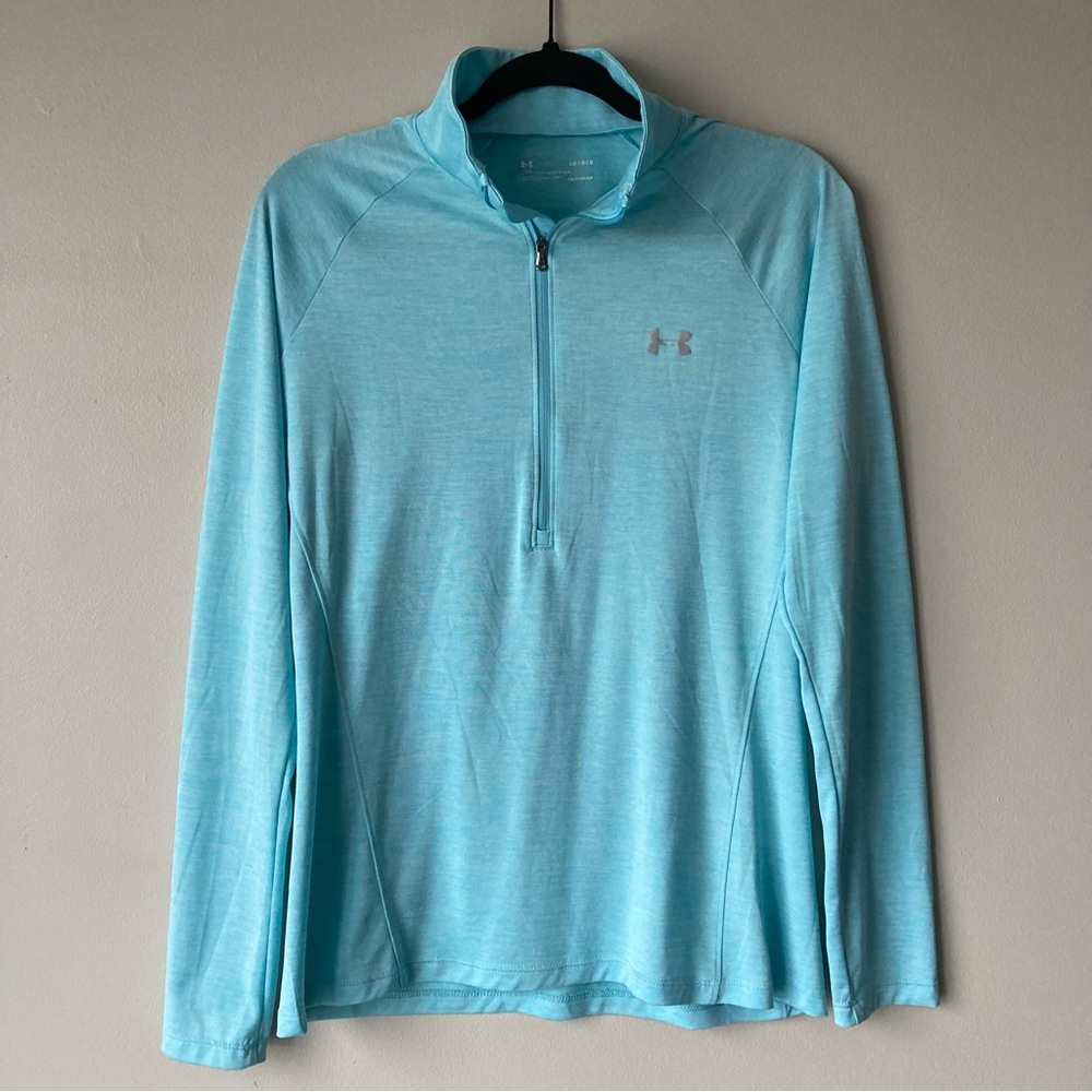 Under‎ Armour Women’s Heatgear 1/2 Zip Long Sleeve Pullover Large